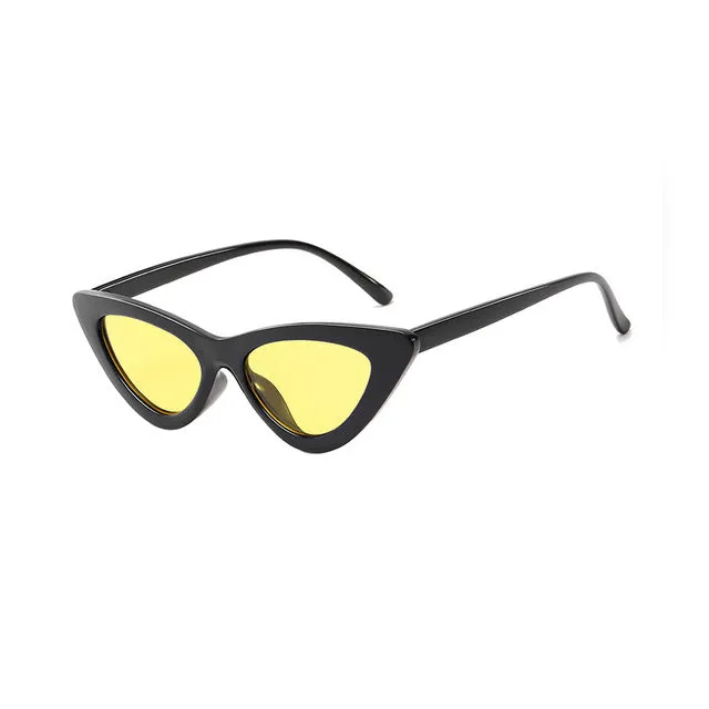 TOYEARN 2018 New Fashion Cute Sexy Ladies Cat Eye Sunglasses Women Vintage Brand Small Sun Glasses Female Oculos de sol UV400