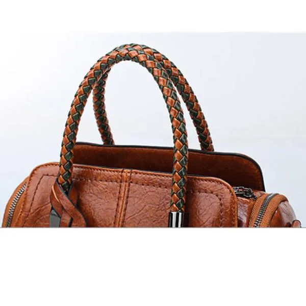 Trendy wild Patent leather bag Genuine Leather Woman bag European and American style Handbag