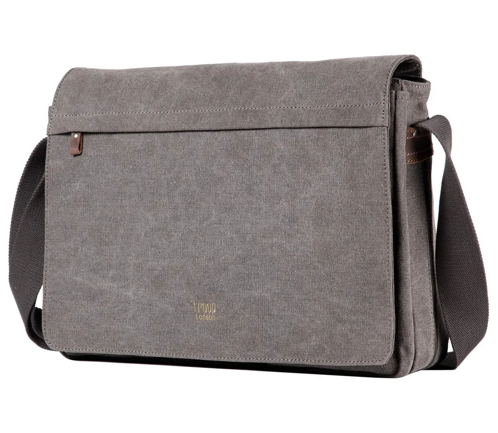 Troop London | Classic Front Flap Messenger Bag | Large