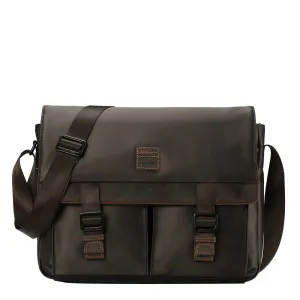 Troop Nylon Large Messenger Bag Brown