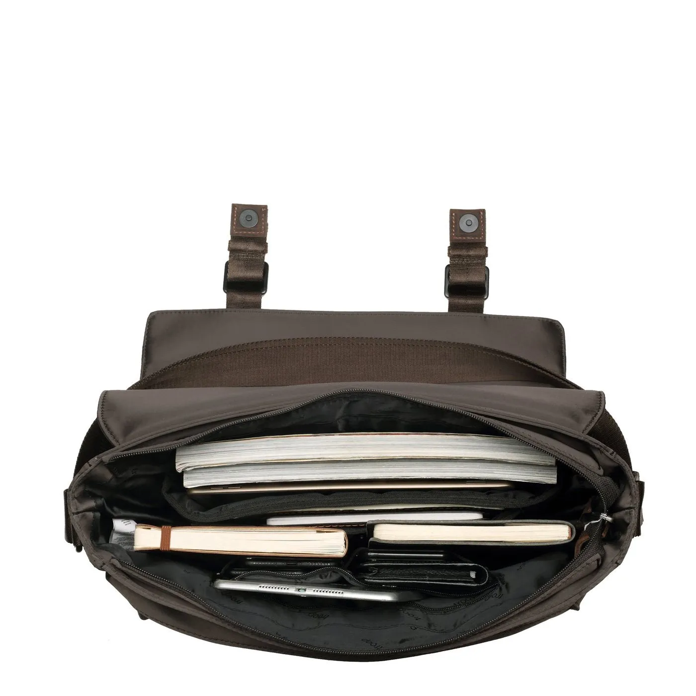 Troop Nylon Large Messenger Bag Brown