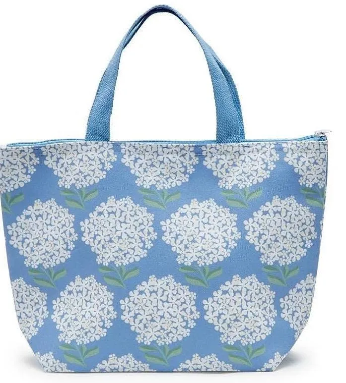 Two's Company Hydrangea Thermal Lunch Tote Bag Assorted 2 Colorways