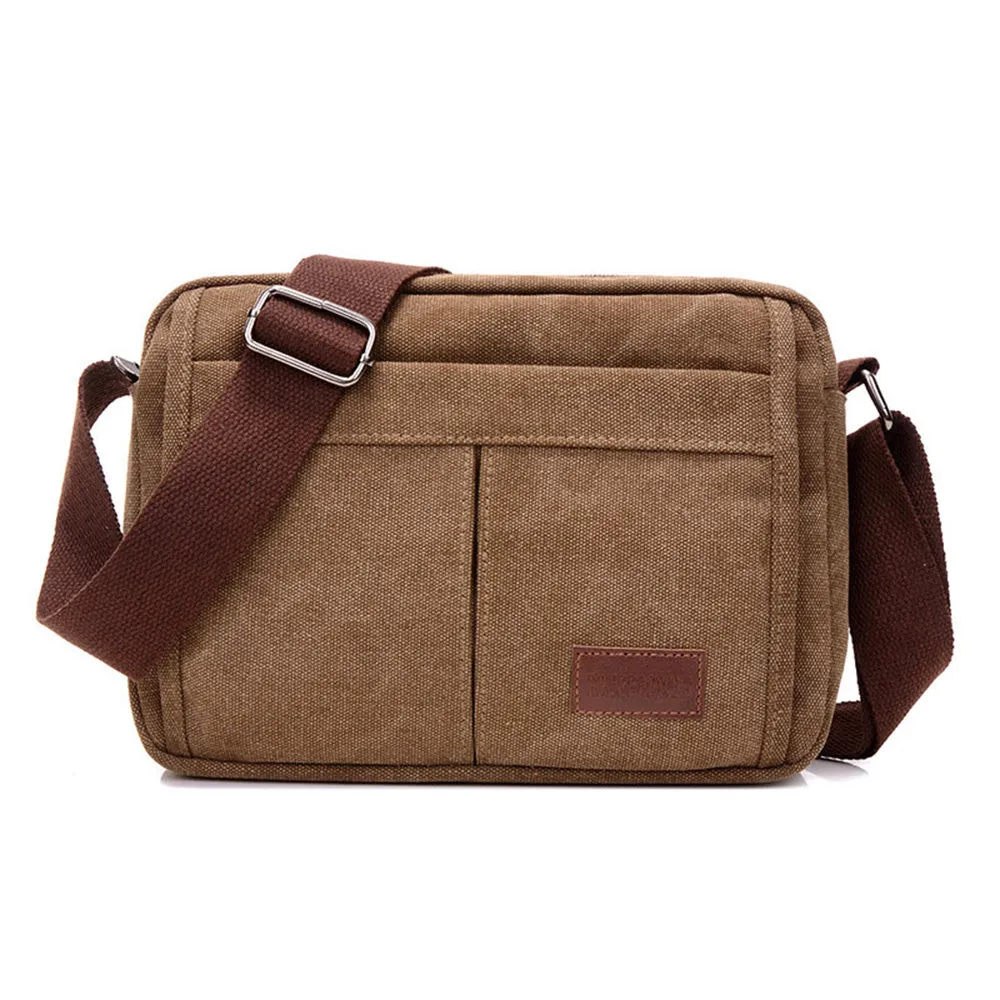 Unisex Multifunctional Crossbody Canvas Messenger Bag