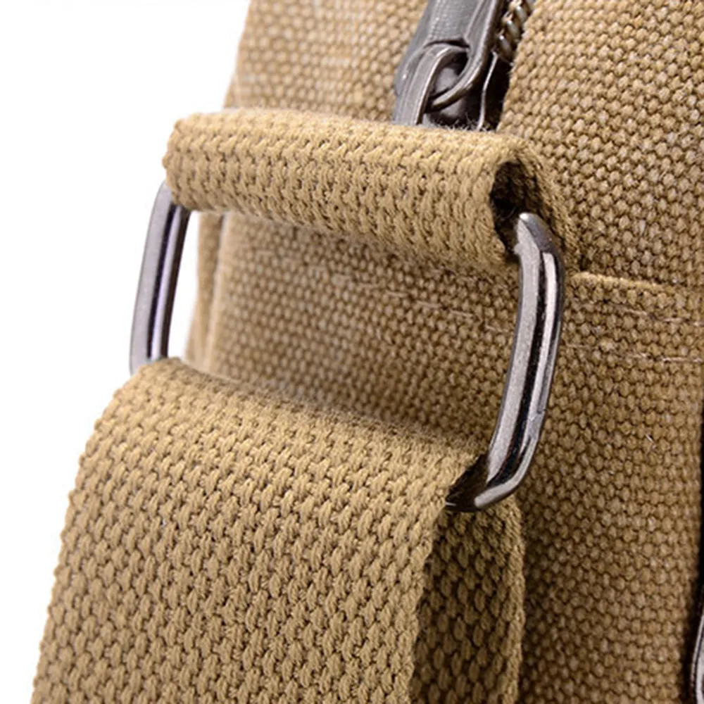 Unisex Multifunctional Crossbody Canvas Messenger Bag