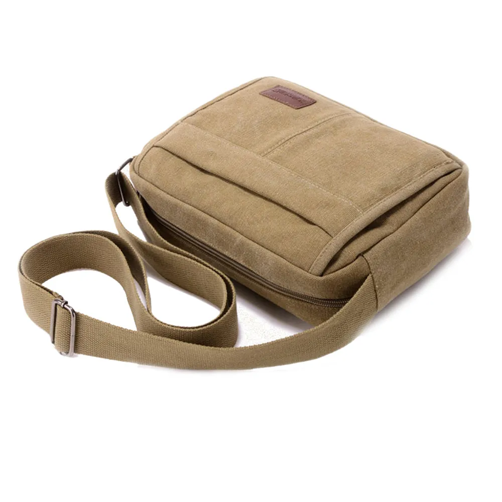 Unisex Multifunctional Crossbody Canvas Messenger Bag