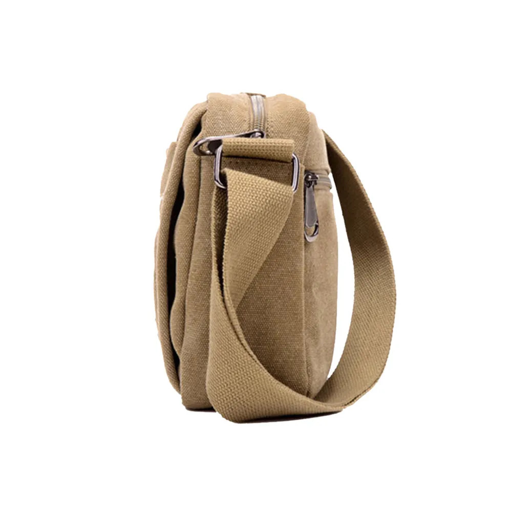 Unisex Multifunctional Crossbody Canvas Messenger Bag