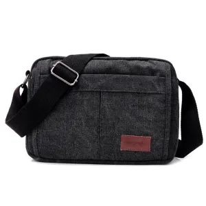 Unisex Multifunctional Crossbody Canvas Messenger Bag