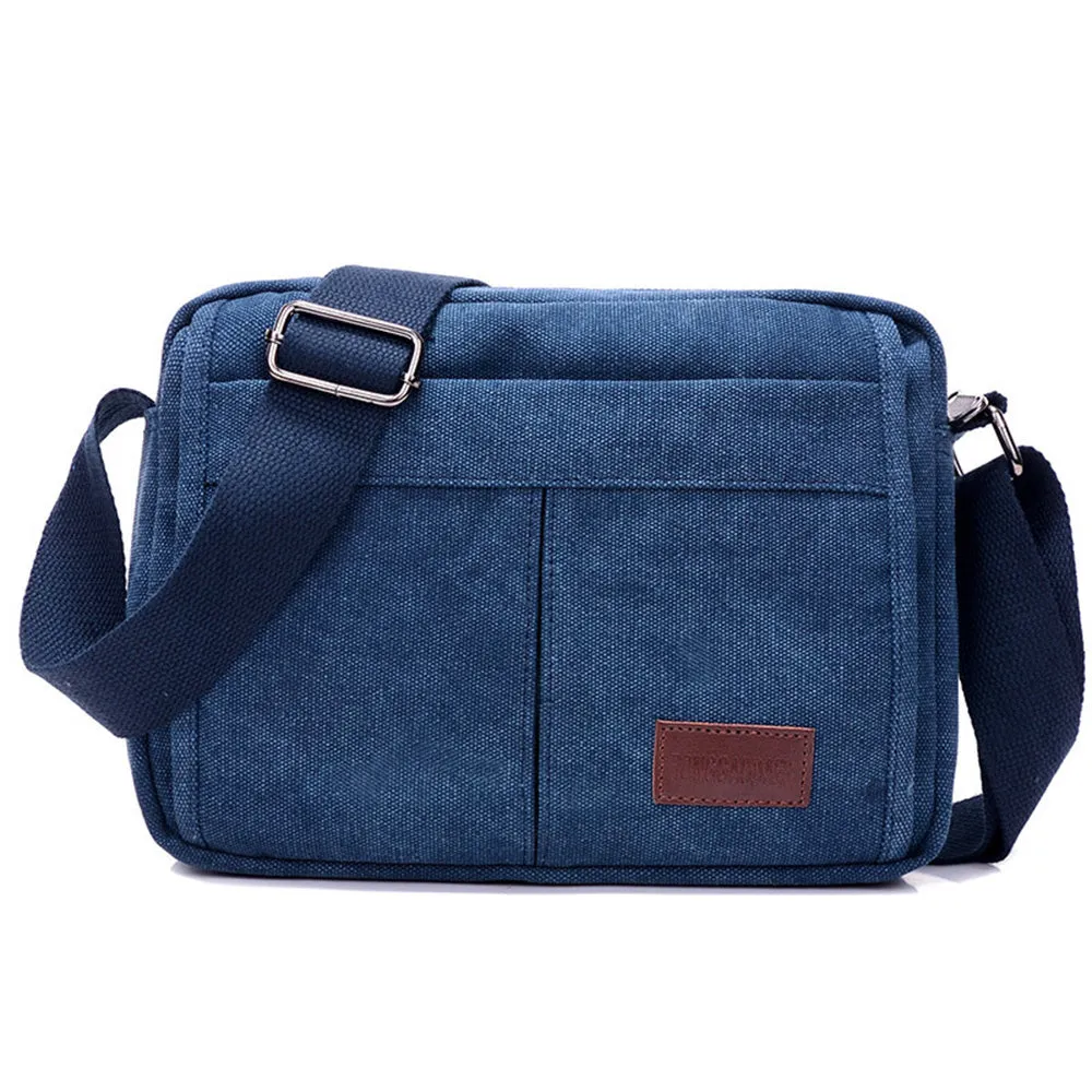 Unisex Multifunctional Crossbody Canvas Messenger Bag