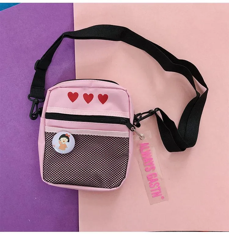 Unzzy  Heart Print Bag KF10090