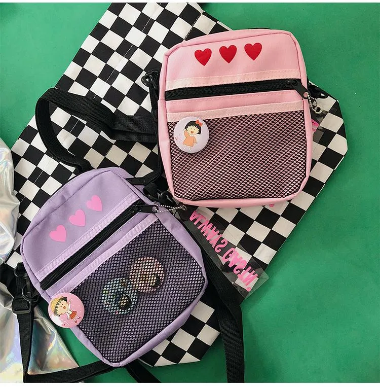 Unzzy  Heart Print Bag KF10090