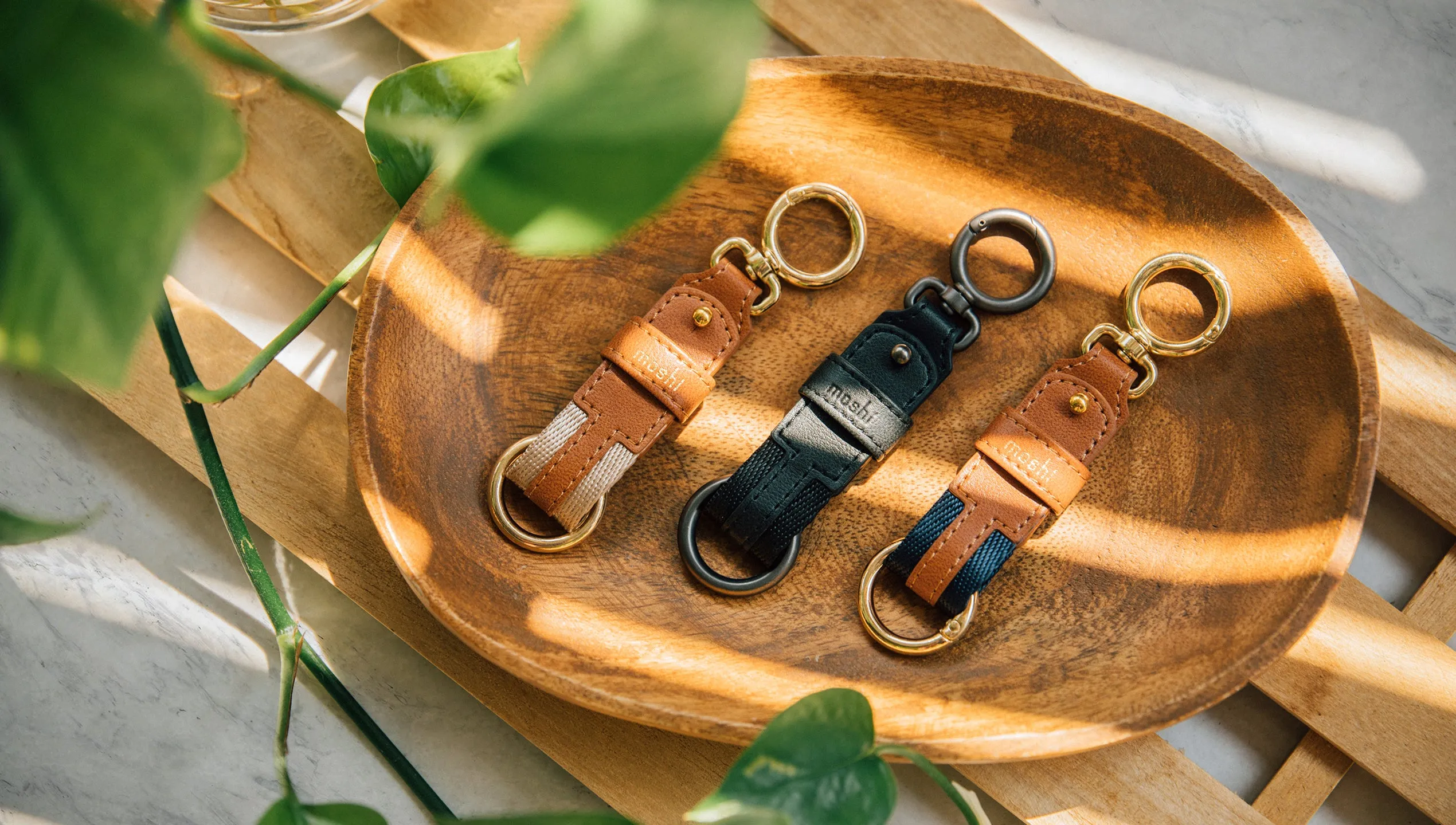Vegan Leather Key Ring
