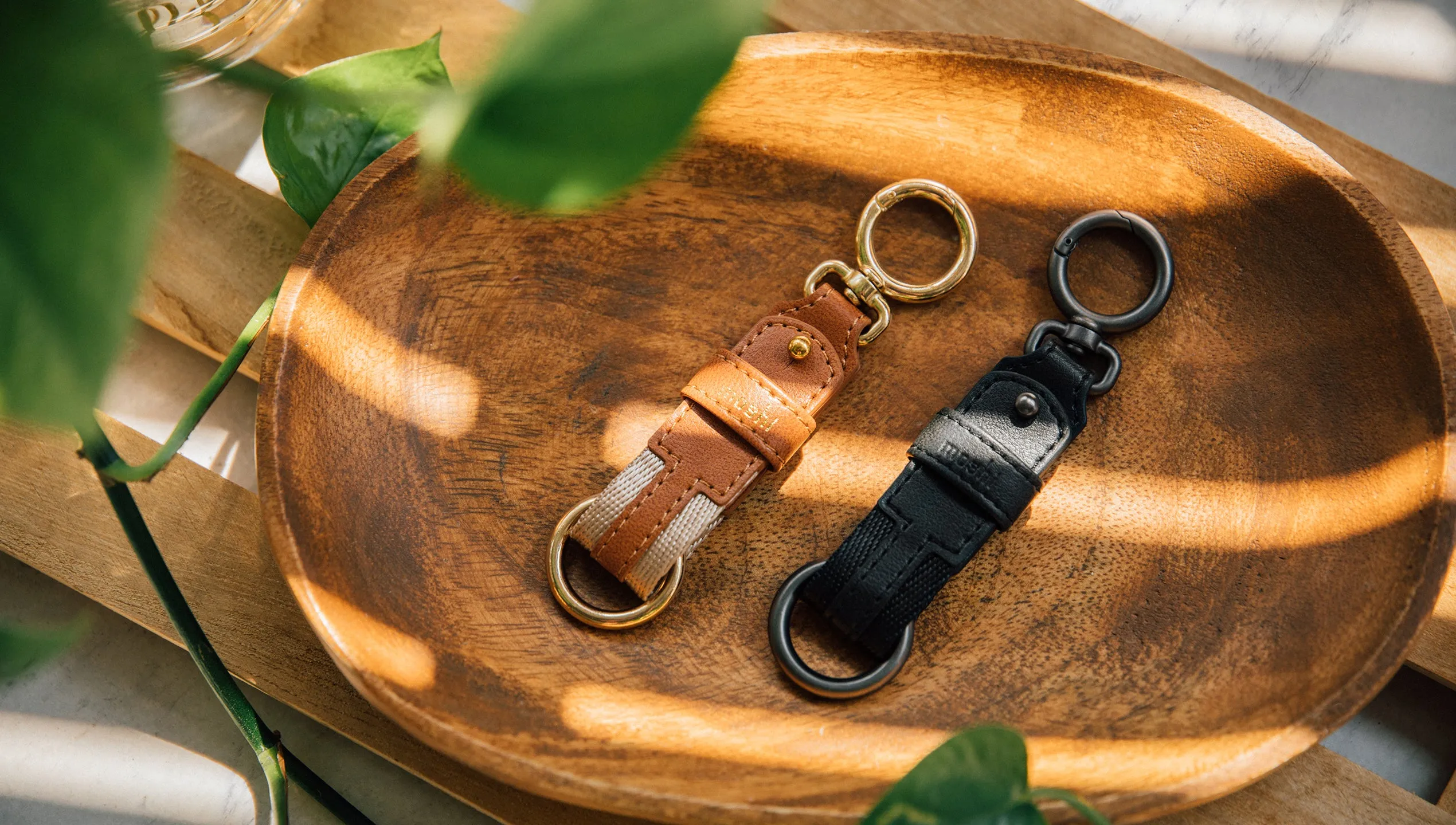 Vegan Leather Key Ring