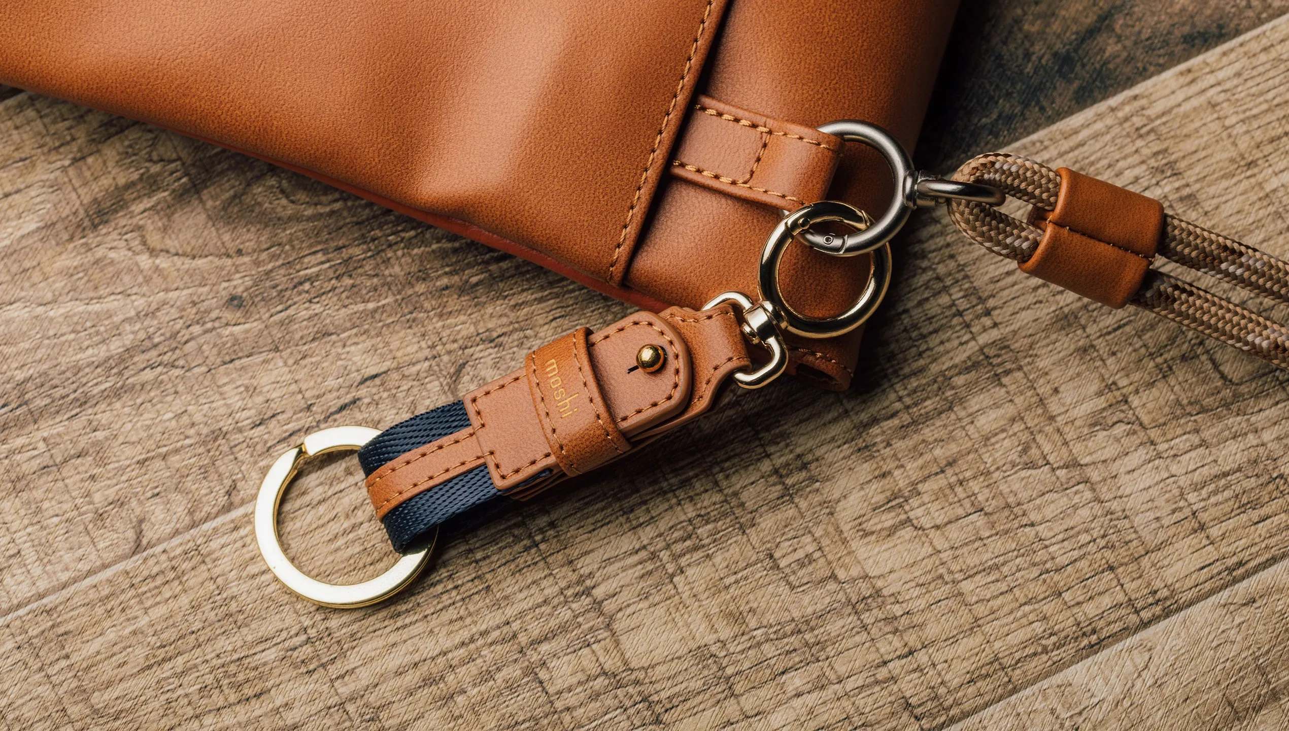 Vegan Leather Key Ring