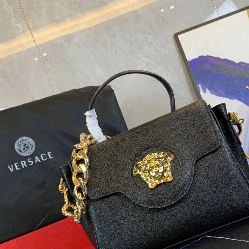 VELORA - La Medusa Top Handle Bag Black