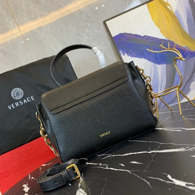 VELORA - La Medusa Top Handle Bag Black