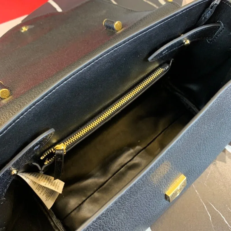 VELORA - La Medusa Top Handle Bag Black