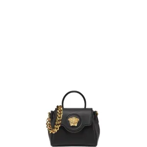 VELORA - La Medusa Top Handle Bag Black