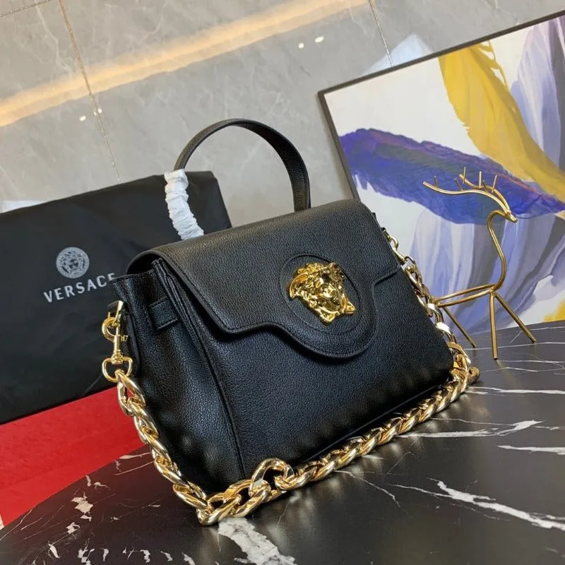 VELORA - La Medusa Top Handle Bag Black