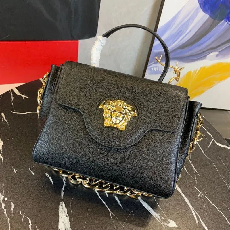 VELORA - La Medusa Top Handle Bag Black