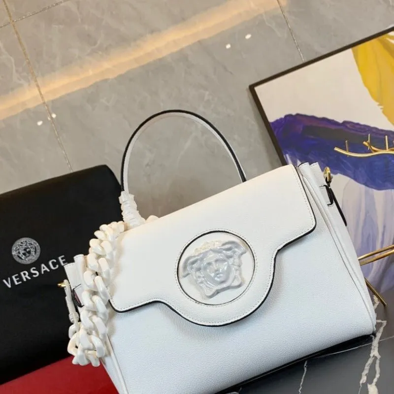 VELORA - La Medusa Top Handle Bag Ultra White