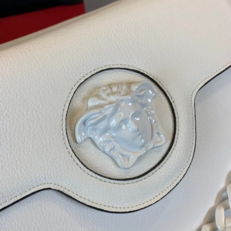 VELORA - La Medusa Top Handle Bag Ultra White