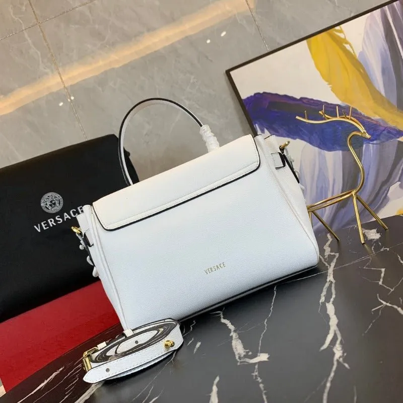VELORA - La Medusa Top Handle Bag Ultra White