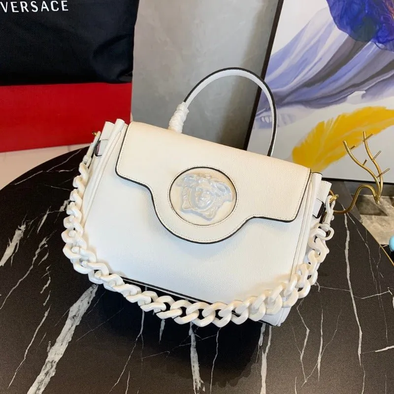 VELORA - La Medusa Top Handle Bag Ultra White