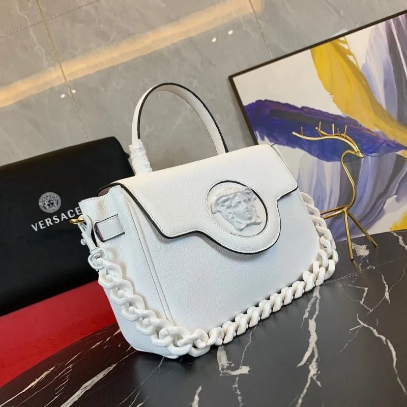 VELORA - La Medusa Top Handle Bag Ultra White