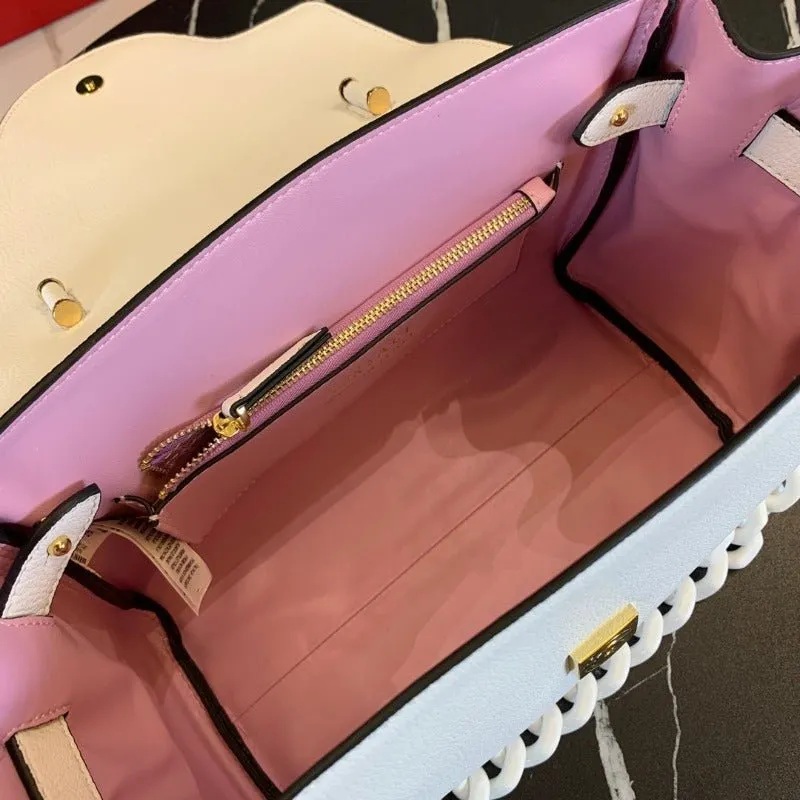 VELORA - La Medusa Top Handle Bag Ultra White