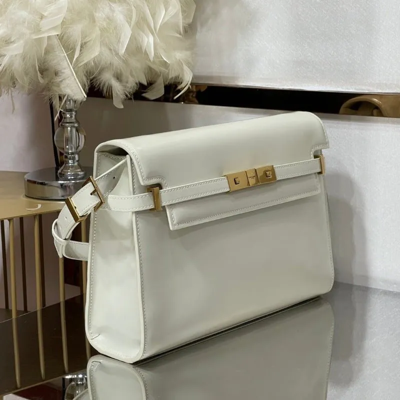 VELORA - MANHATTAN SHOULDER BAG IN BOX WHITE
