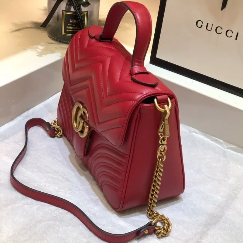 VELORA - Marmont Handle Bag Red