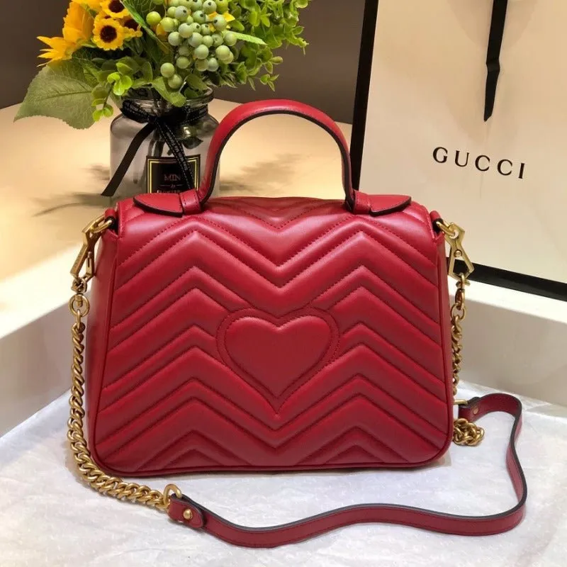 VELORA - Marmont Handle Bag Red
