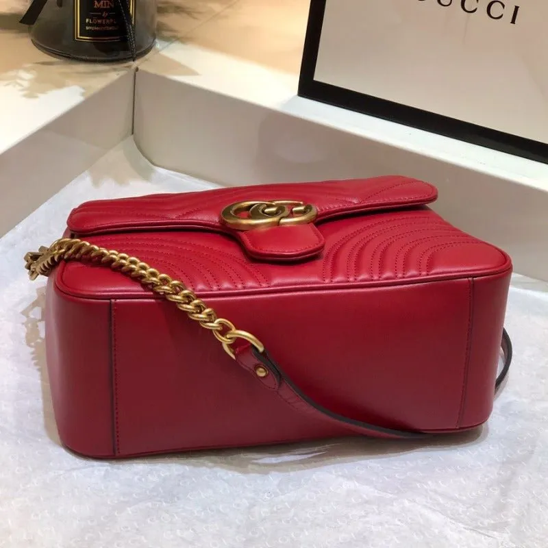 VELORA - Marmont Handle Bag Red
