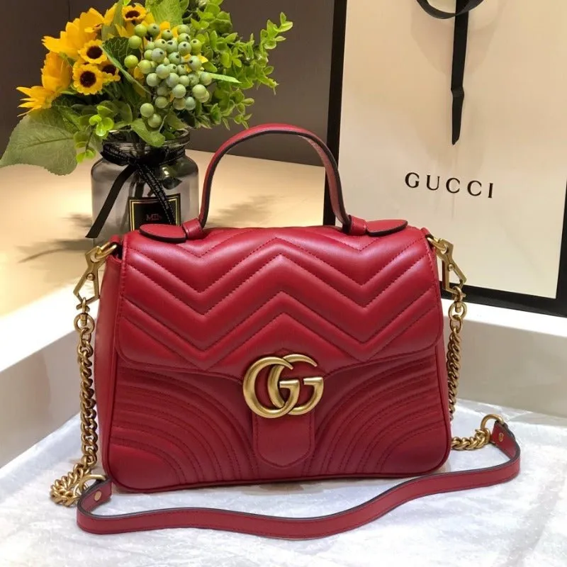 VELORA - Marmont Handle Bag Red