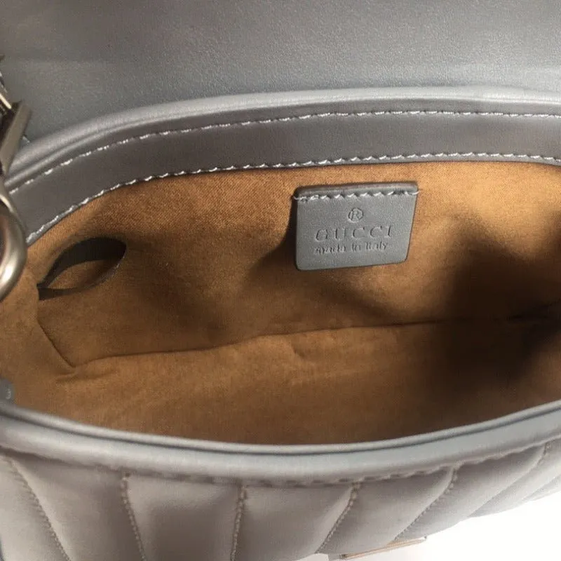 VELORA - Marmont Mini Top Handle Bag Grey