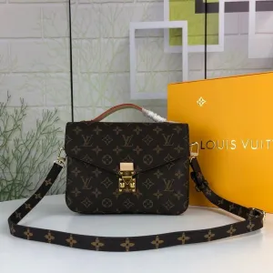 VELORA - Pochette Métis Monogram Bag Brown