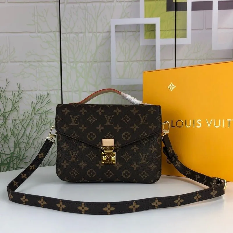 VELORA - Pochette Métis Monogram Bag Brown