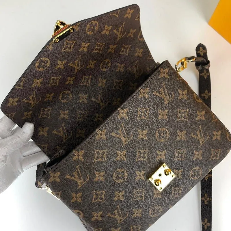 VELORA - Pochette Métis Monogram Bag Brown