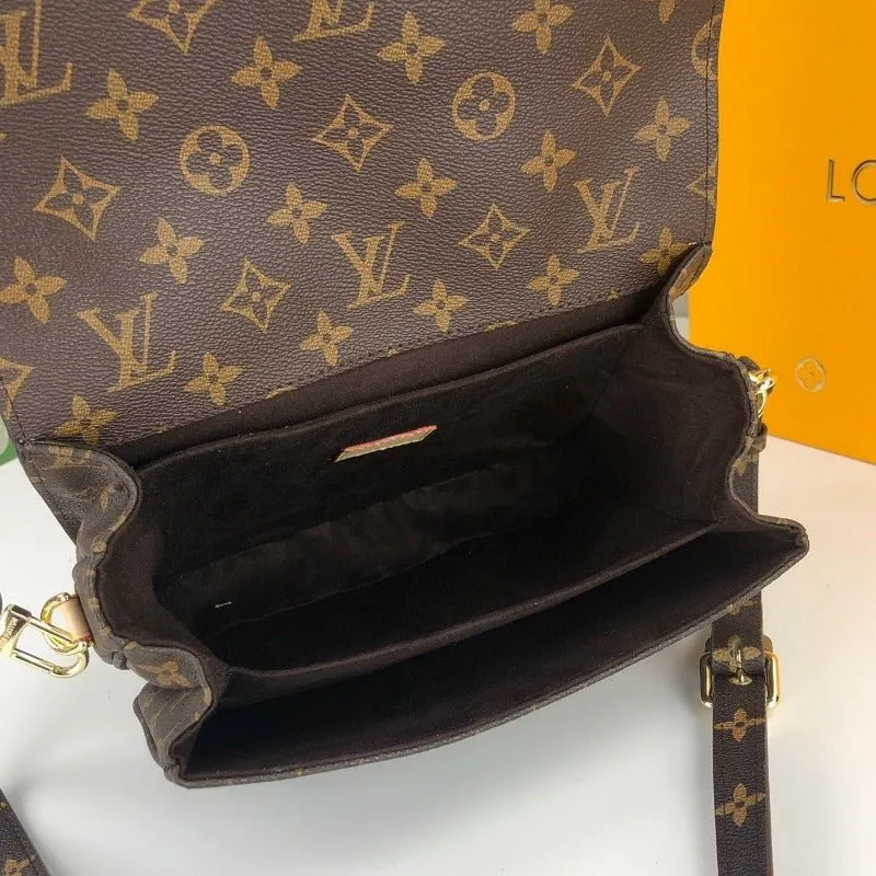 VELORA - Pochette Métis Monogram Bag Brown