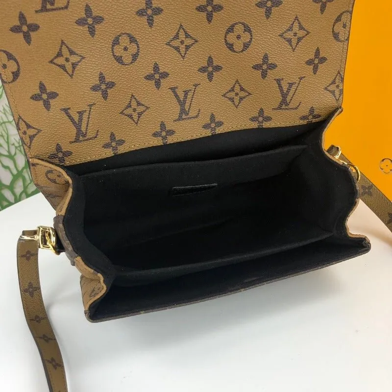 VELORA - Pochette Métis Monogram Bag Mix Brown