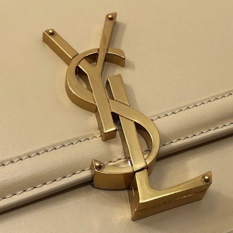 VELORA - Solferino Medium Leather Bag Beige
