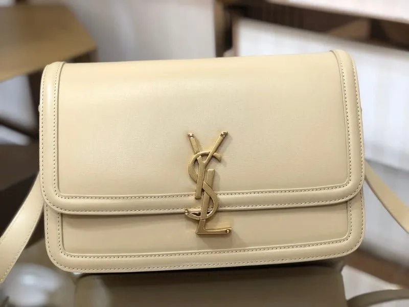 VELORA - Solferino Medium Leather Bag Beige