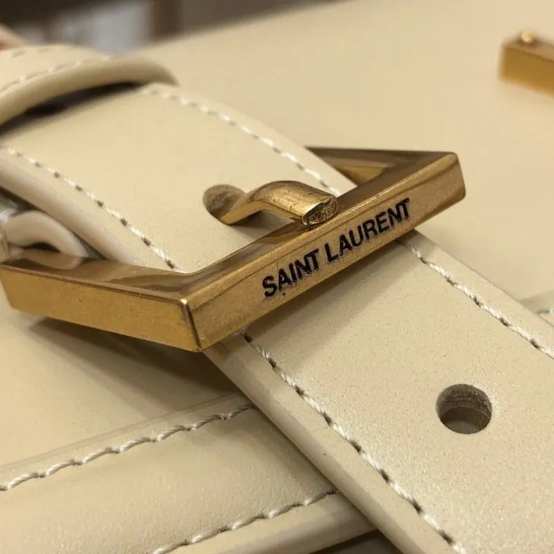VELORA - Solferino Medium Leather Bag Beige