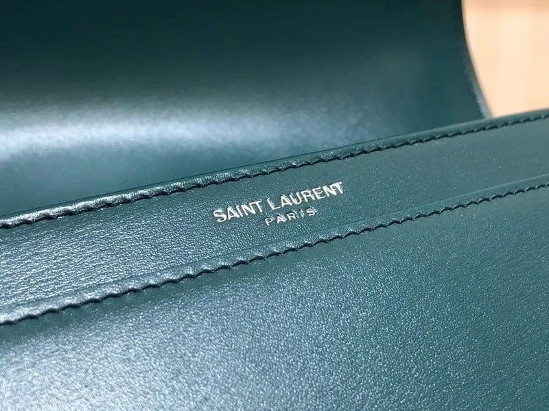 VELORA - Solferino Medium Leather Bag Turquoise