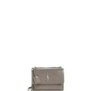 VELORA - Sunset Shoulder Bag Grey Croc