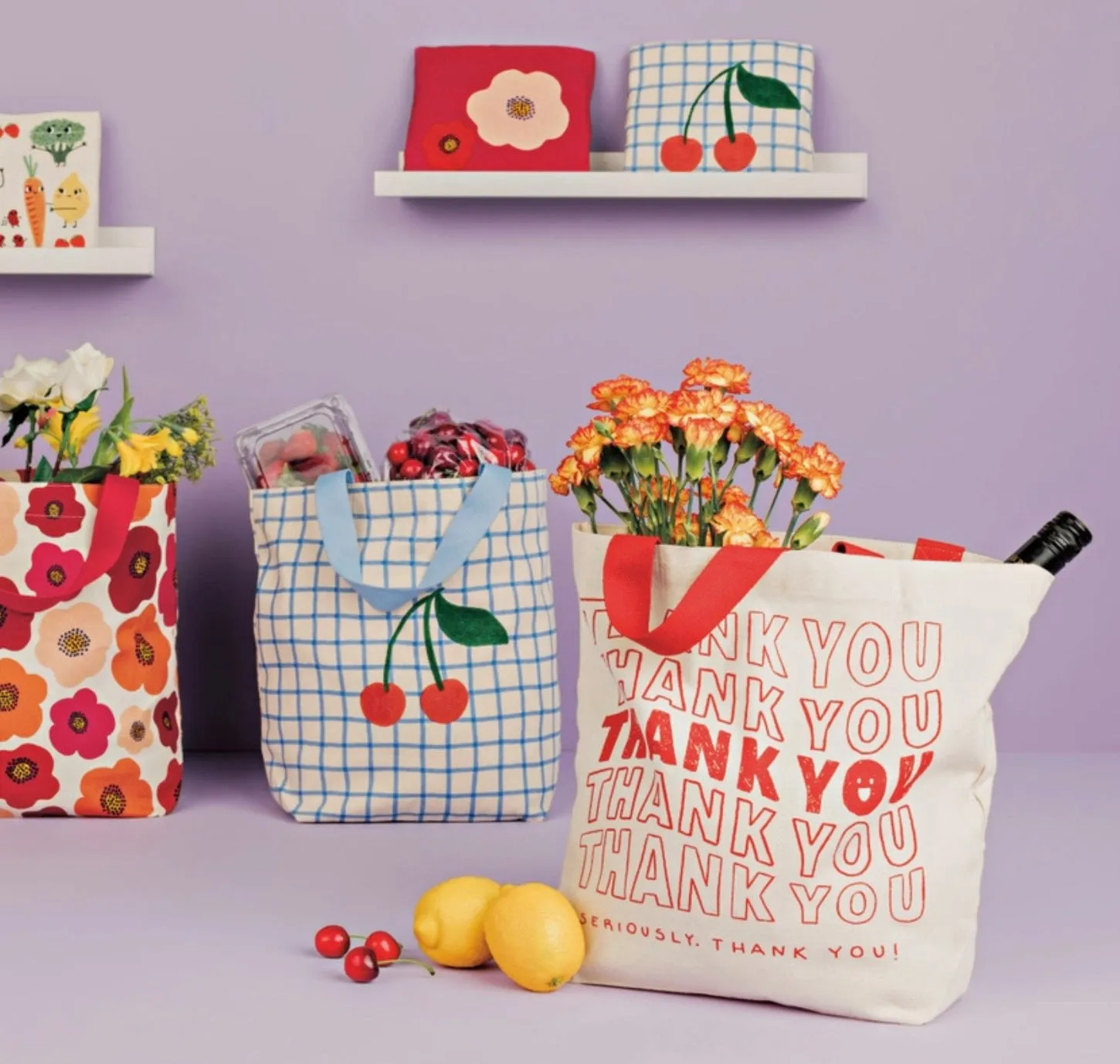 Very Cherry Pocket Tote
