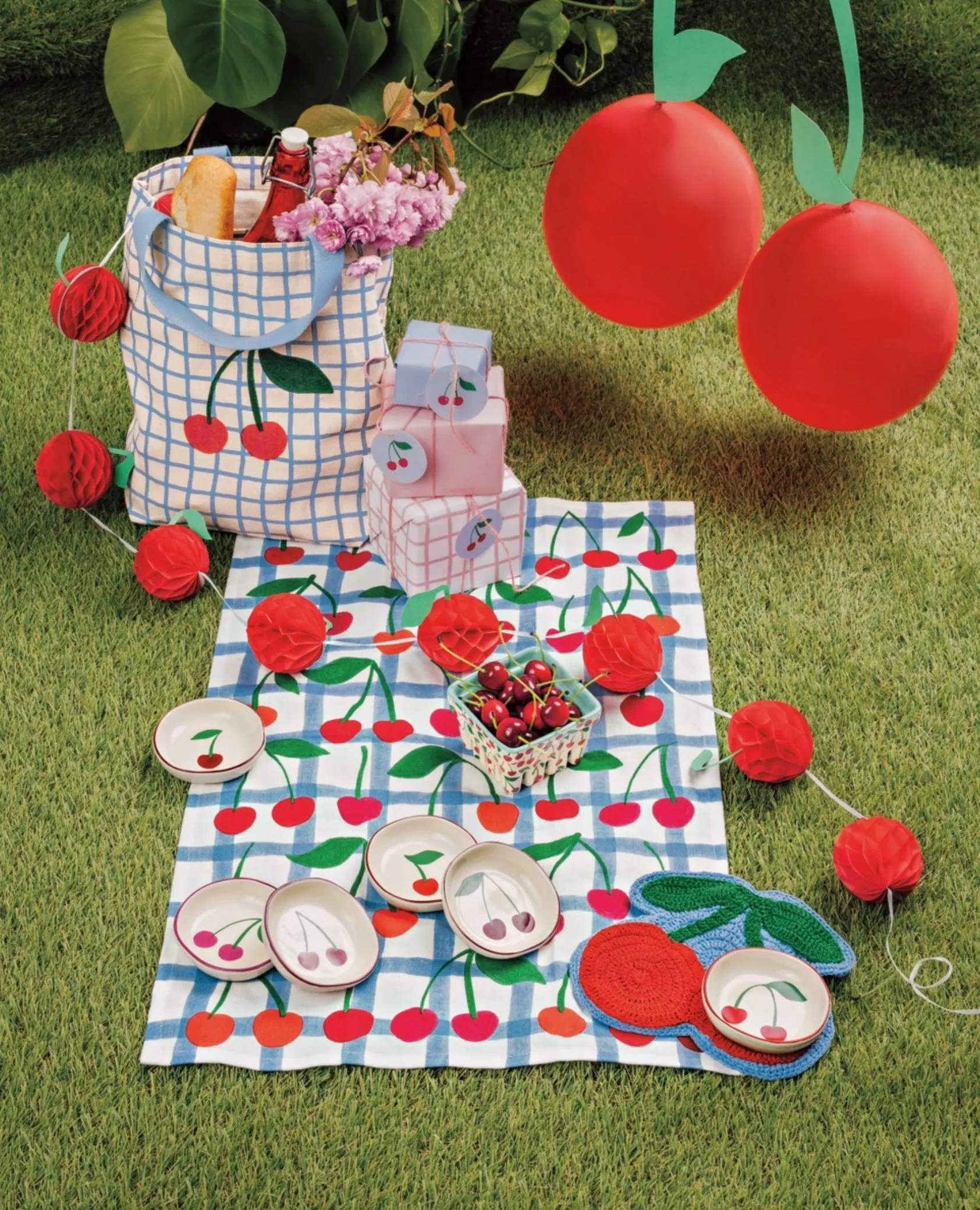 Very Cherry Pocket Tote