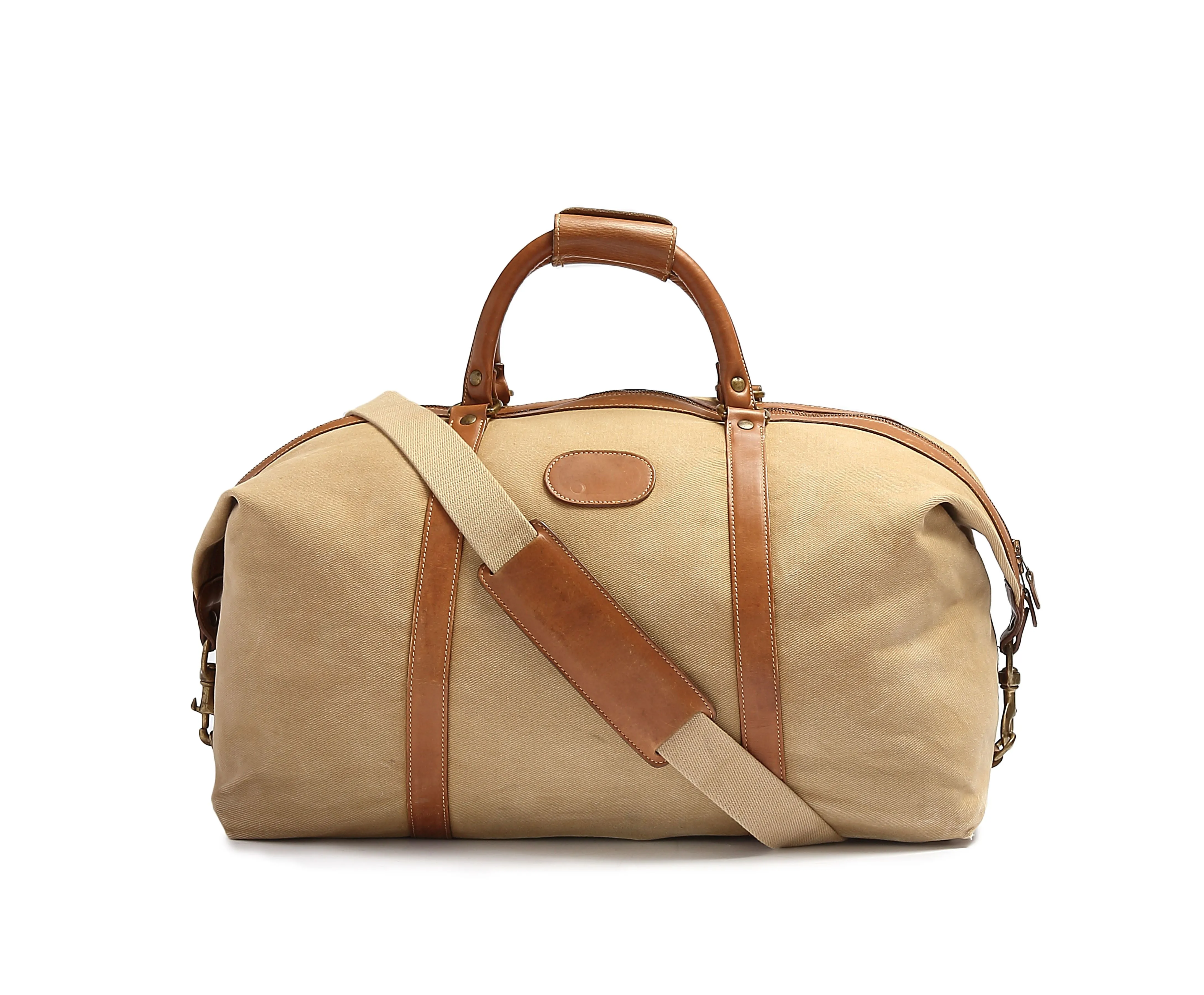 Vintage 1989 Ghurka Marley Hodgson No. 97 Cavalier ll Khaki Twill Duffle Bag
