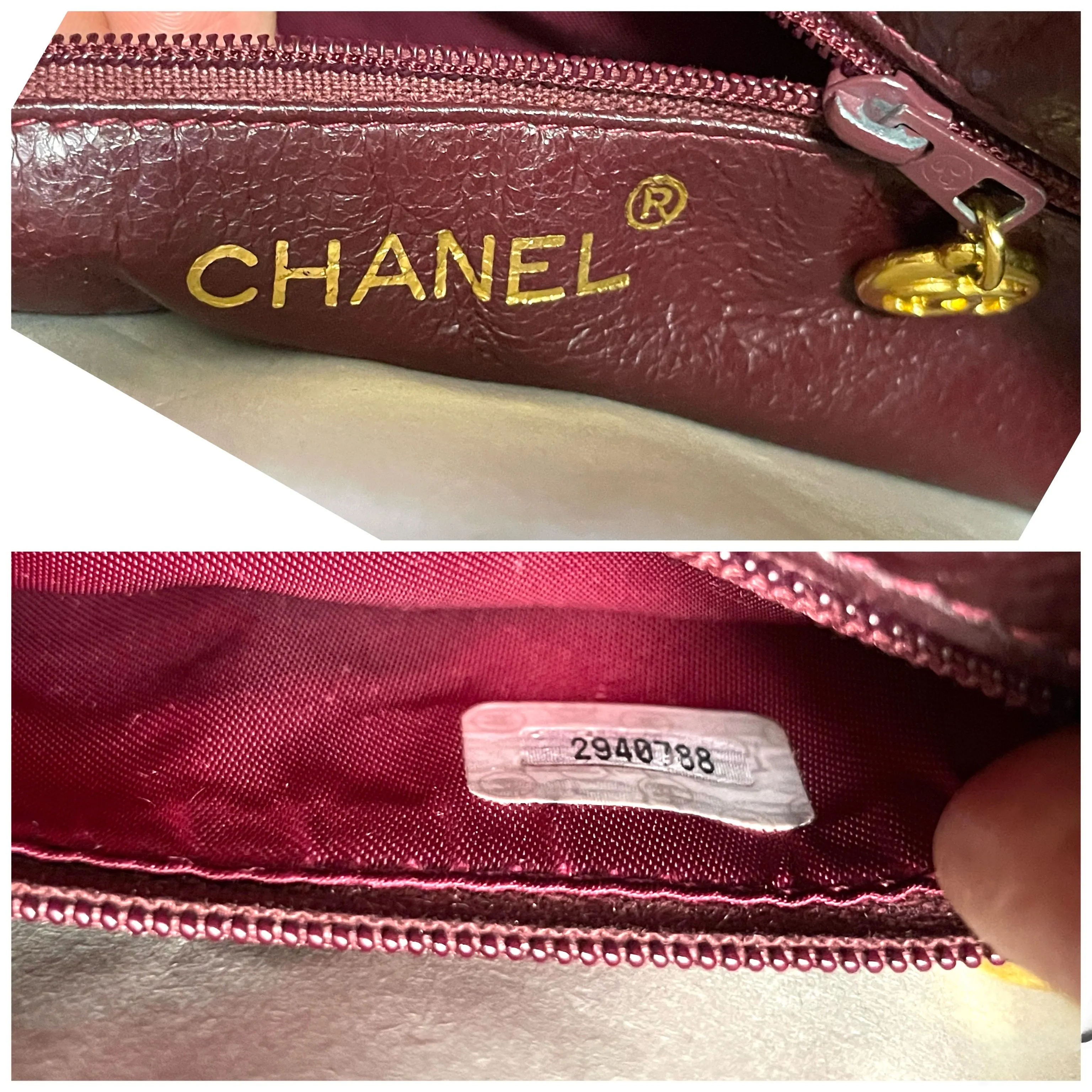 Vintage CHANEL wine caviar leather messenger large, jumbo shoulder bag with golden CC ball charm. Classic purse for daily use. 060922ys