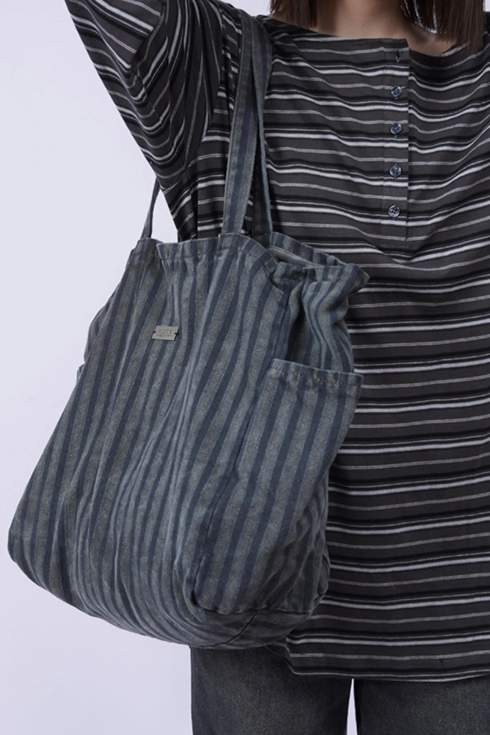 Vintage Denim Shoulder Bag